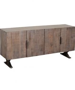 Crestview Collection 4-Door Wood and Metal Sideboard, CVFNR844