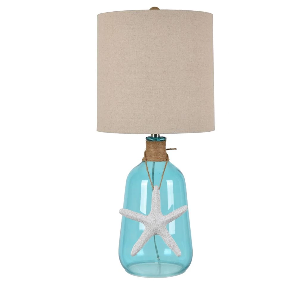 Crestview Collection Ocean Breeze Glass Table Lamp, CVABS1872 3 Crestview Collection Ocean Breeze Glass Table Lamp, CVABS1872