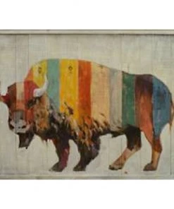 Crestview Collection Bruno 40 in. x 30 in. Wood Framed Painting On Panel, CVTOP2277