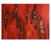 Crestview Collection Red Hot 96 in. x 1.5 in. x 72 in. Cotton Canvas Painting, CVTOP2771