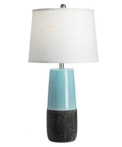 Crestview Collection Ceramic Table Lamp, Blue, AP2165SNG