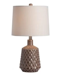 Crestview Collection Ceramic Table Lamp, Light Brown, AP2189SNG