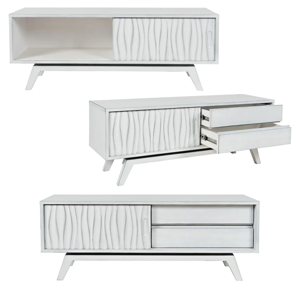 Crestview Collection Element TV Stand, FVR0013WH 3 Crestview Collection Element TV Stand, FVR0013WH