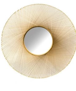 Crestview Collection Brennan Metal Glam Accent Wall Mirror